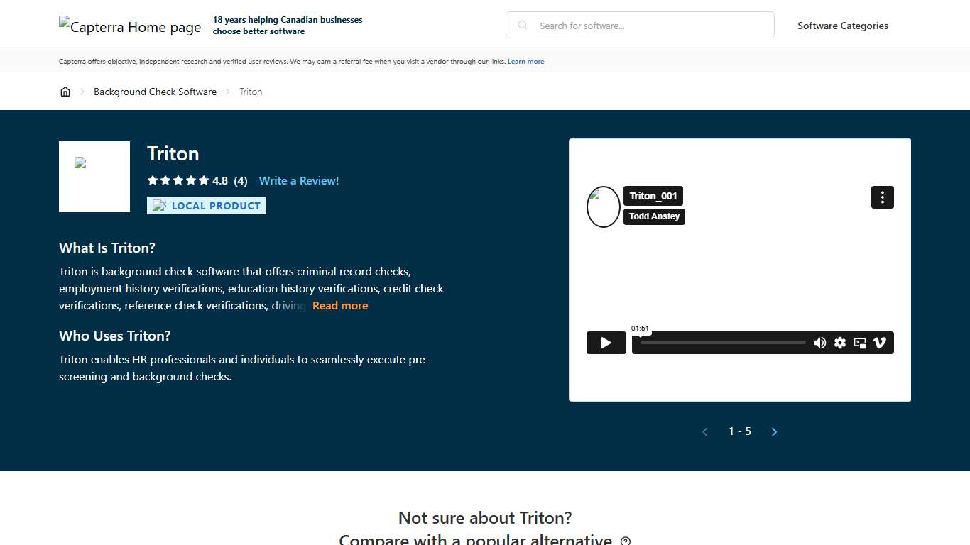 Triton Pricing, Reviews & Features - Capterra Canada 2026